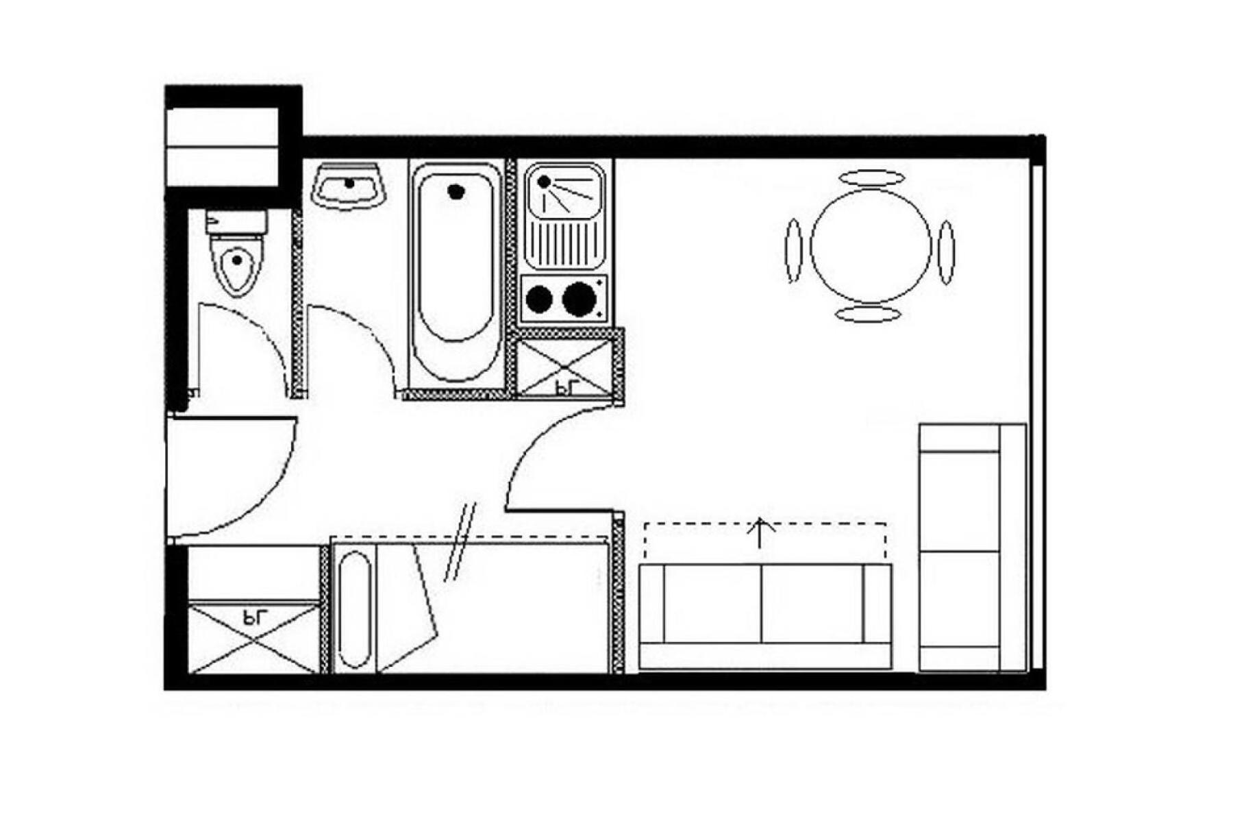 Residence Boedette A - Studio Classique - Depart Et Retour Skis Aux Pieds Mae-3564 Saint-Martin-de-Belleville Buitenkant foto